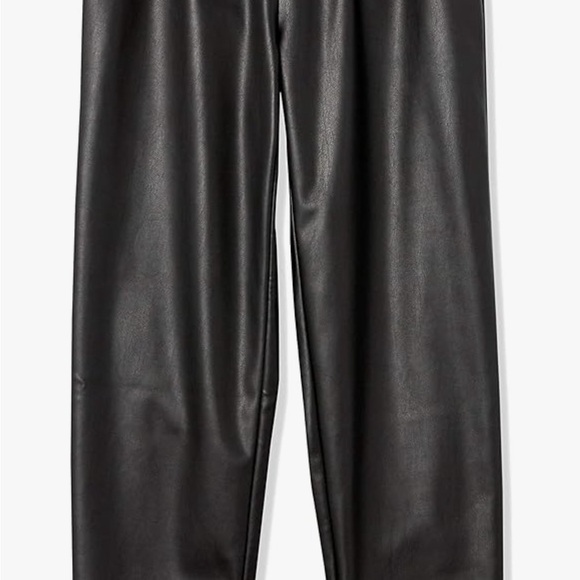 Vegan Leather Pull-On Jogger - Picture 2 of 5